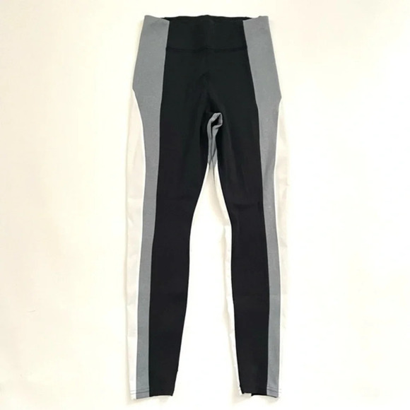Athleta Crest Colorblock Tight Legging Black White - Picture 2 of 8
